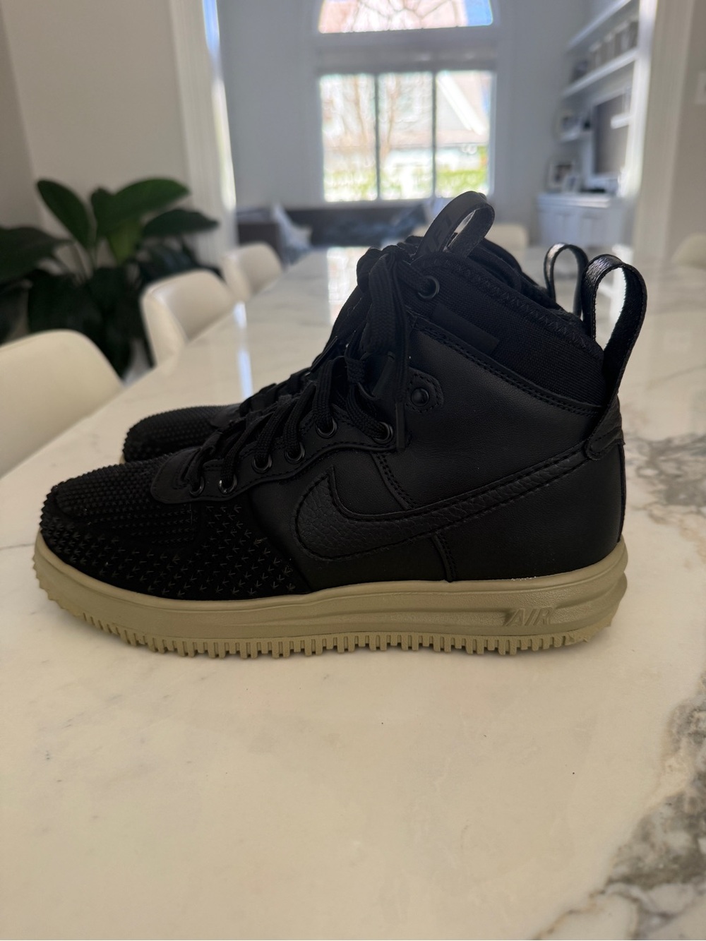 Nike Lunar Force 1 Black High-Top Sneaker Boot Weather proof